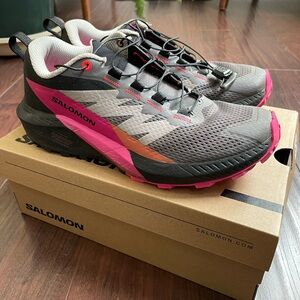 Pink Salomon Trail Running Hiking Shoes 6.5